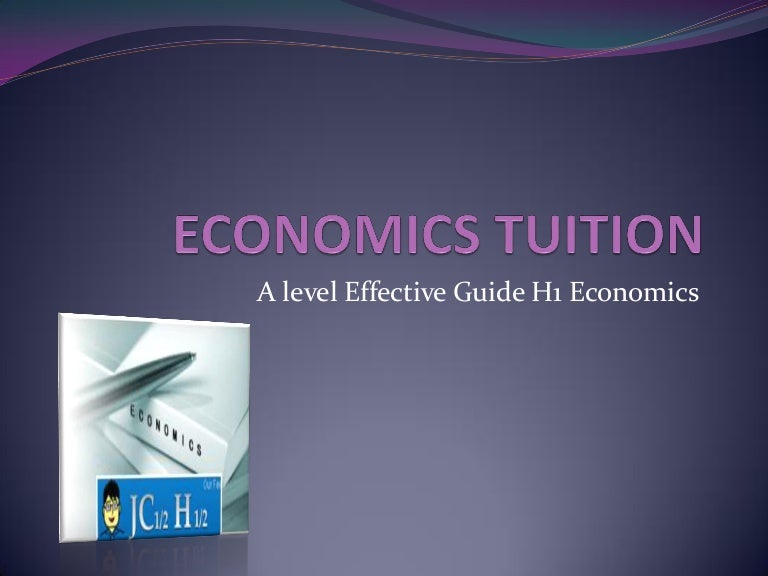 Economics Tuition