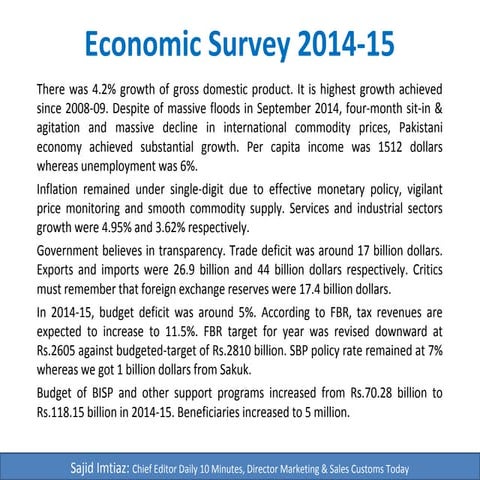 Economic Survey 2014-15