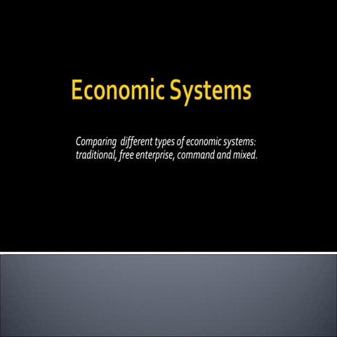 Economic Systems