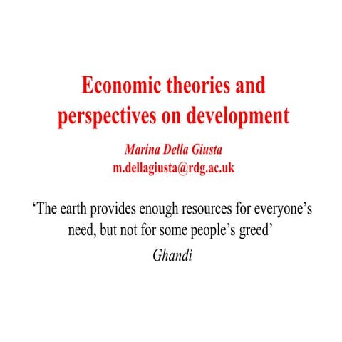 Economic theories and perspectives on development1.ppt
