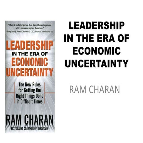 Economic Uncertainty by RAM CHARAN Book summary