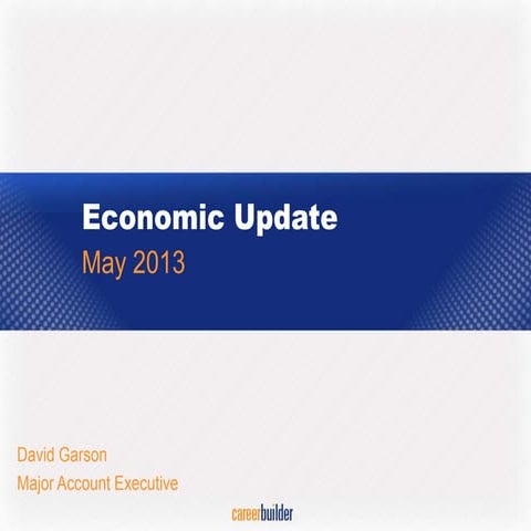Economic update (may 2013)