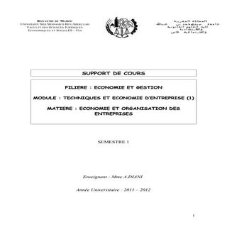 Economie et-organisation-des-entrep...