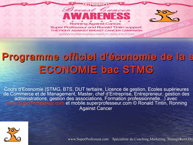 Economie - Programme officiel du cy...