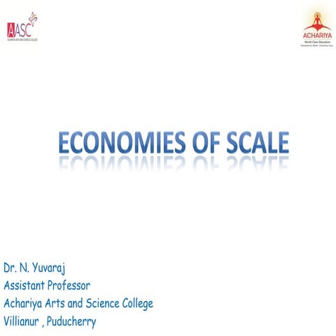 Economies of scale