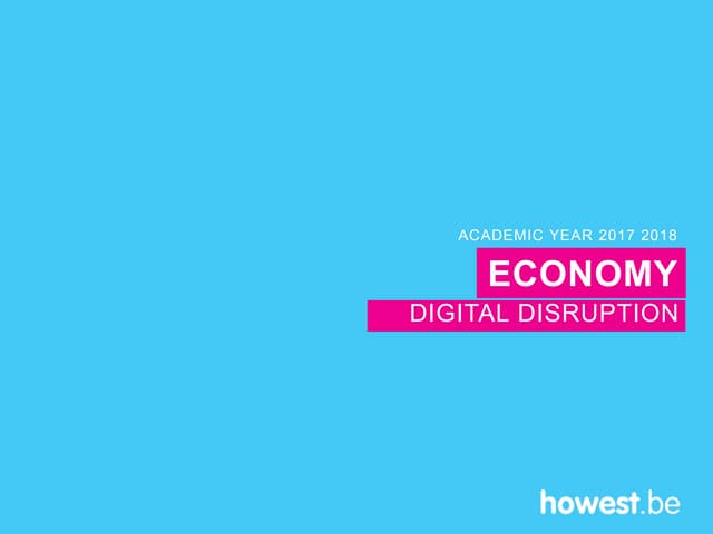 Economy and digital disruption 2017