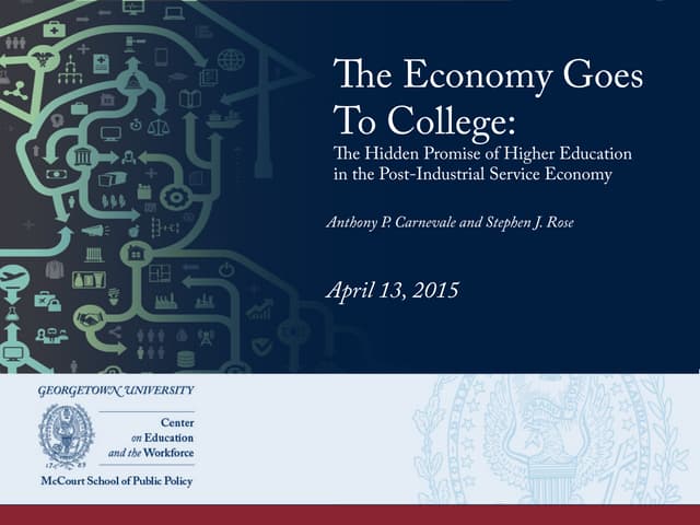 The Economy Goes to College