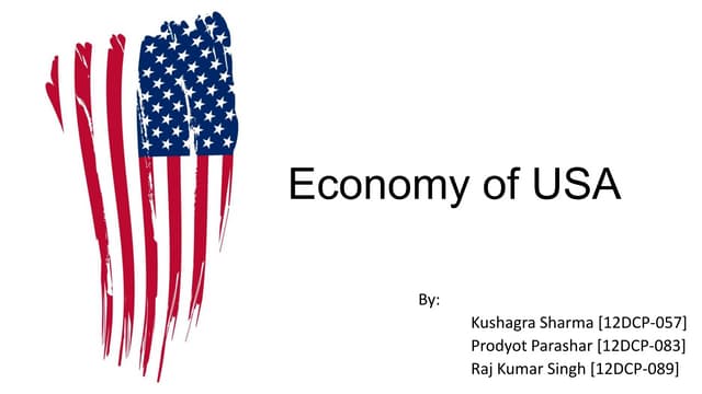 Economy of USA- An Current overview