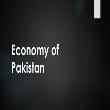 Economy of pakistan