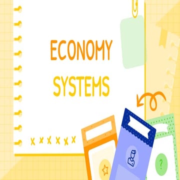 Economy systems | PPT