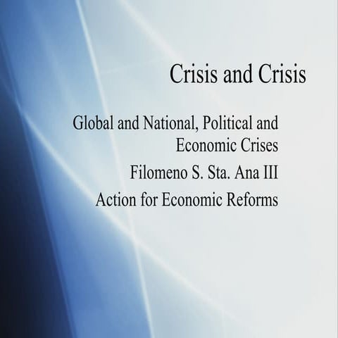 Effect of the Global Financial Crisis to Enterprise Development