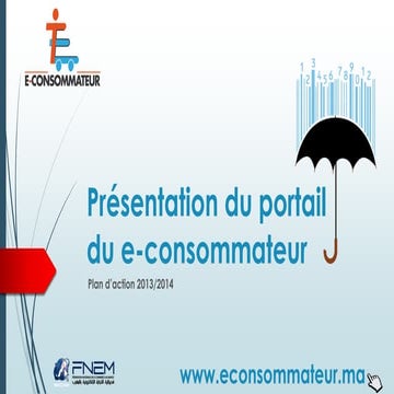 Présentation du portail du e-consommateur