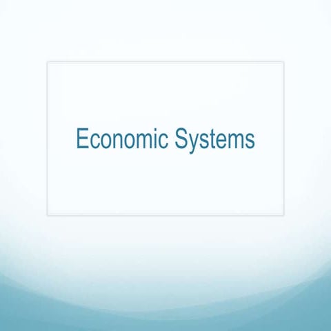 Econ systems | PPT