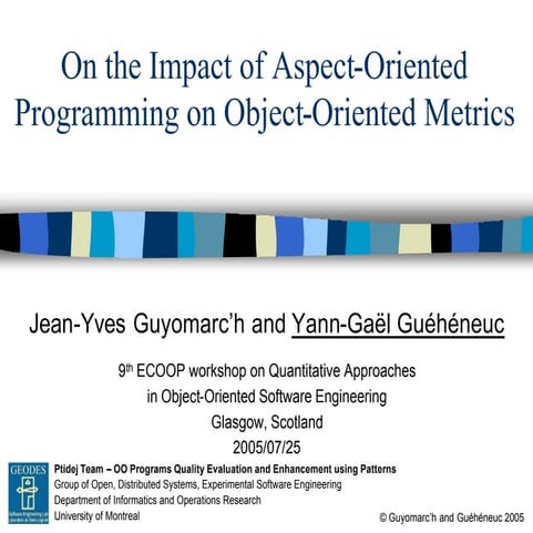 Aspect oriented architecture | PPT
