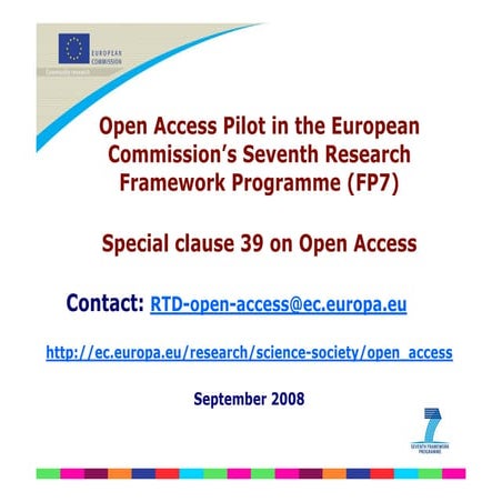 Ec Open Access Pilot Ppt En