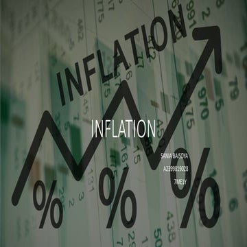 INFLATION and its types ,  monetary and fiscal policy