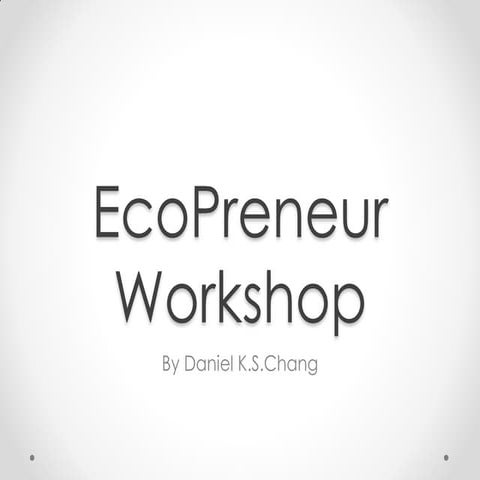Eco preneurs program v2