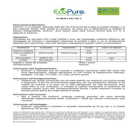 Ficha Técnica Ecopure