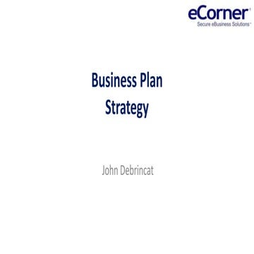 eCorner eCommerce Strategy 2013