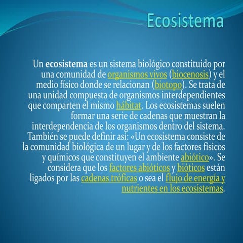 Ecosistema | PPTX