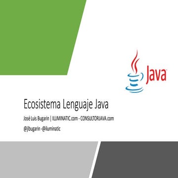 Ecosistema Tecnología Java