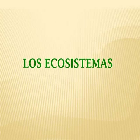 Ecosistemas