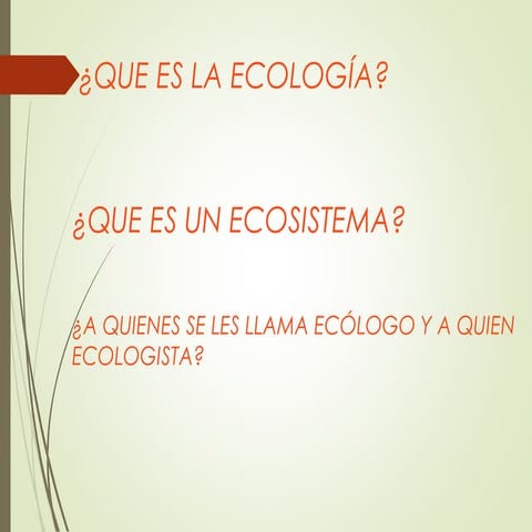 Los seres vivos en los ecosistemas | PPT