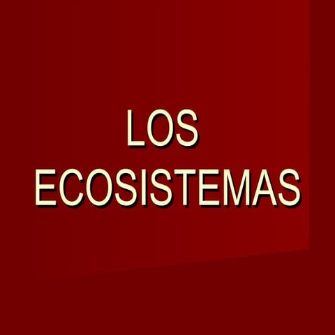 Ecosistemas 1