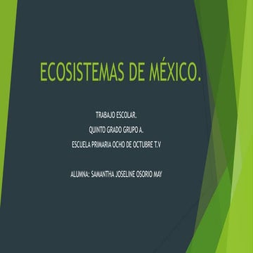 Ecosistemas de mex | PPTX