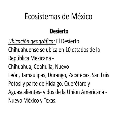 Ecosistemas de méxico 2