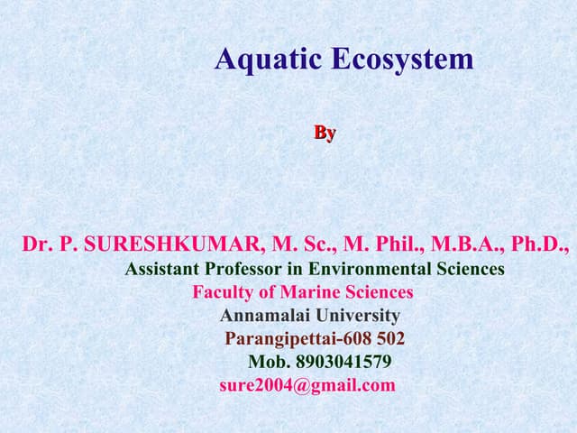 Ecosystem