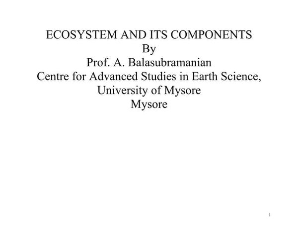 Ecosystems Powerpoint Ecosystems Powerpoint