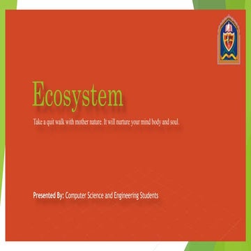 Types of ecosystem | PPTX