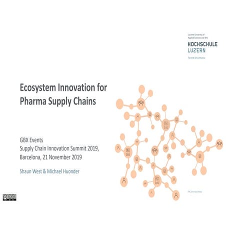 Ecosystem Innovation for Pharma Supply Chains