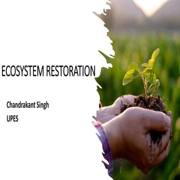Ecosystem restoration