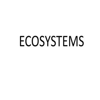 Ecosystems