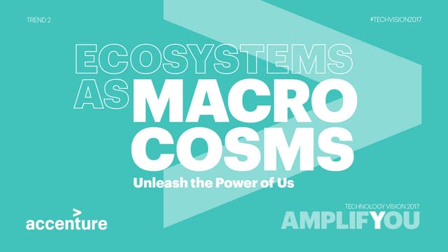 Ecosystem Power Plays - Tech Vision 2017 Trend 2