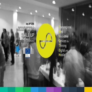 Startup Europe & TWIST event: Ecosystem scale up