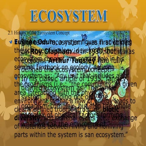Ecosystem structure and function