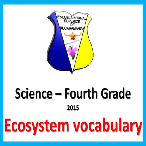 Ecosystem vocabulary