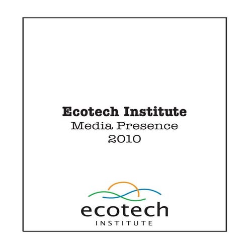 Ecotech Institute 2010 Clipbook