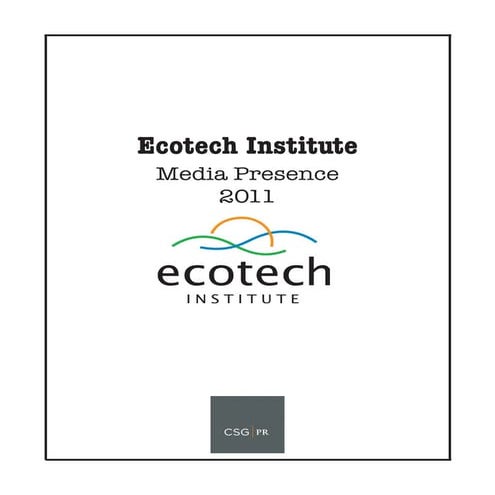 Ecotech Institute 2011 Clipbook