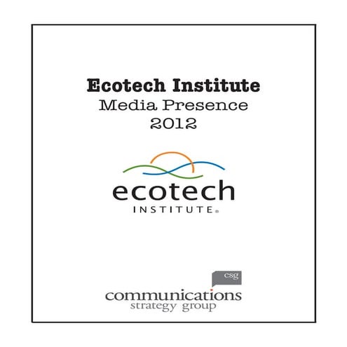 Ecotech Institute 2012 Clipbook