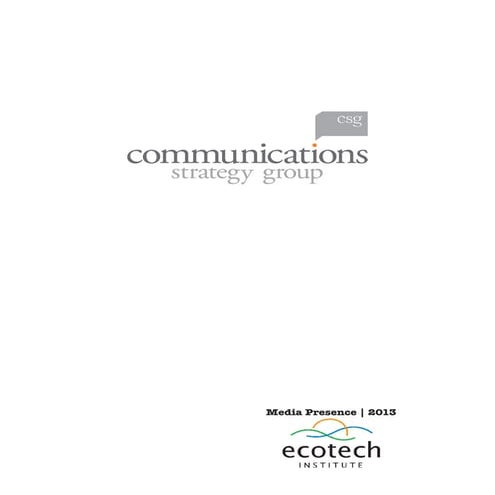 Ecotech Institute 2013 Clipbook