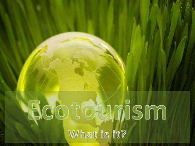 Ecotourism: What is it? - PowerPoint