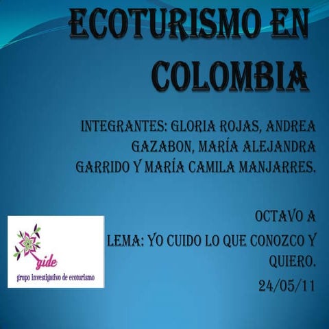 Ecoturismo en colombia 