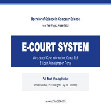 ICT AND E-JUDICIARY: INDIAN PERSPECTIVE: 2018 | PPTX