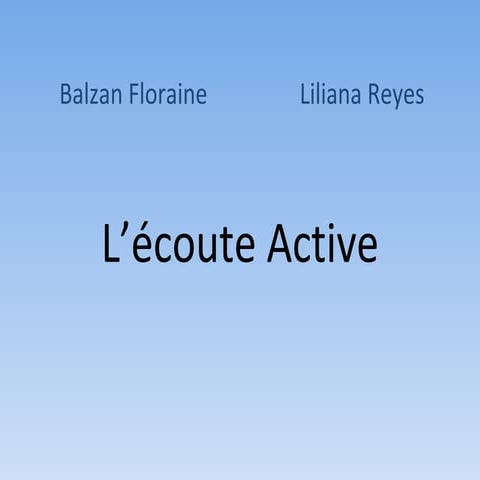 Ecoute active