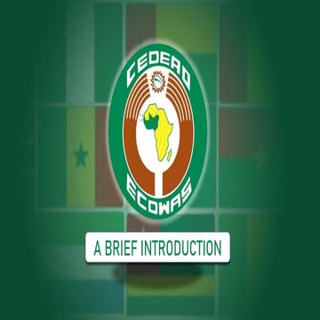 ECOWAS West African Regional organization - A brief introduction.pdf