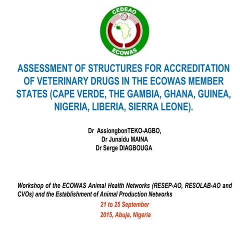 Ecowas meeting  presentation